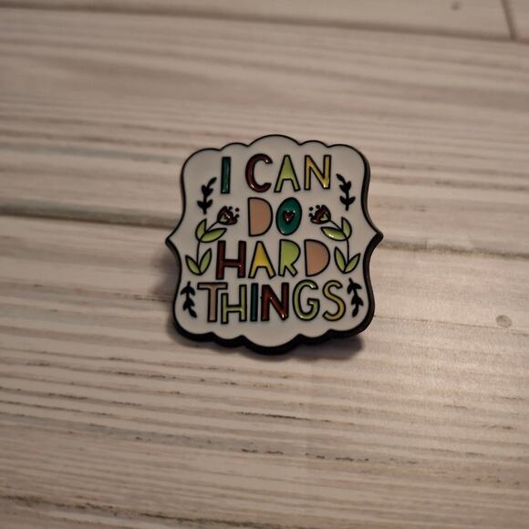 I CAN DO HARD THINGS Enamel Pin - Picture 1 of 3